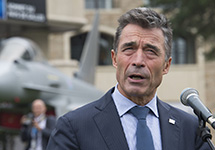 NATO Secretary General Anders Fogh Rasmussen outlined changes in the alliance security structure at a summit in Wales September 4.
