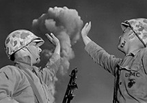 Nuclear test at Yucca Flats, Nevada. Source: National Atomic Veterans of America (naav.com)