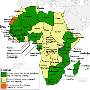 Ratifying African countries.
