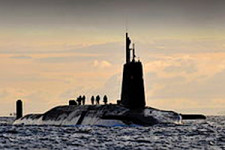 HMS Vanguard arrives back at HM Naval Base Clyde, Faslane, Scotland following a patrol. via Wikimedia