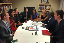 CTBTO Executive Secretary Dr. Lassina Zerbo with CYG members.